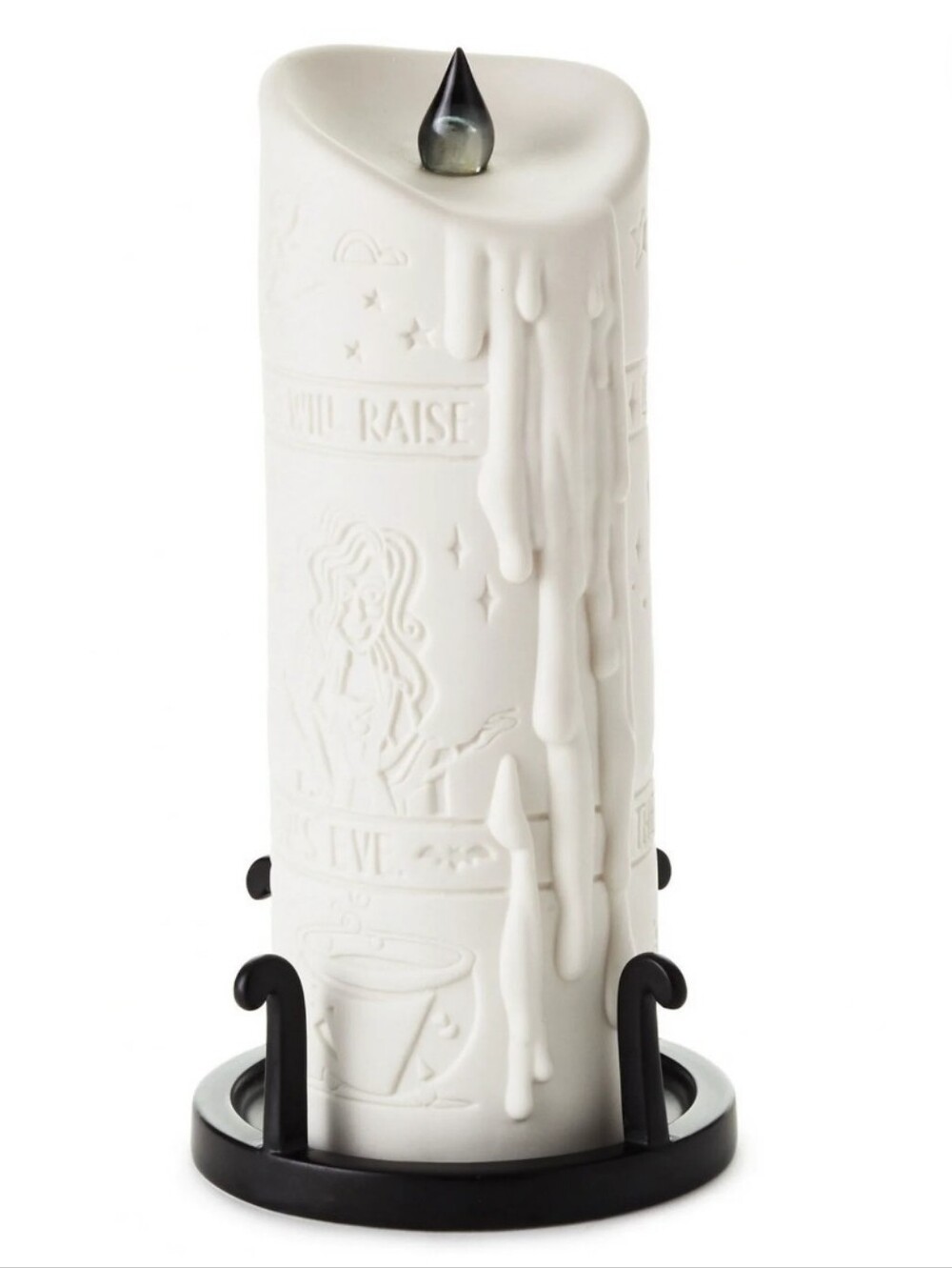 Hallmark Disney Hocus Pocus White LED Pillar Ceramic Candle New Without Base